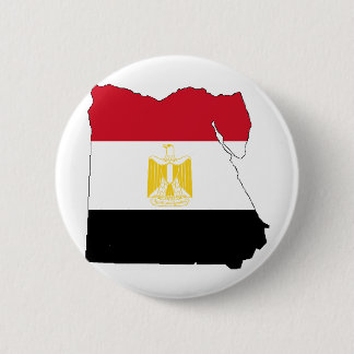 Chapa Redonda De 5 Cm Bandera/Mapa de Egipto