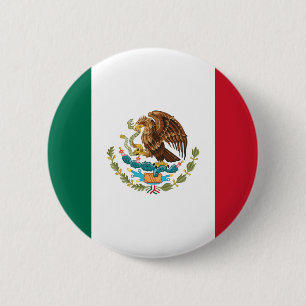 Chapa Redonda De 5 Cm Bandera mexicana - Bandera de México