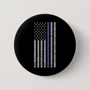 Chapa Redonda De 5 Cm Bandera Morado Tira Memorias Problema Heimer