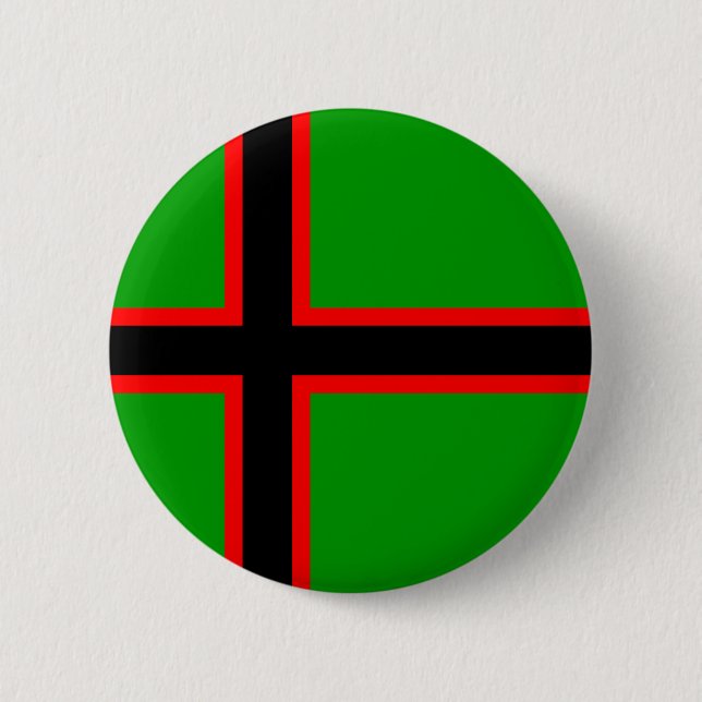 Chapa Redonda De 5 Cm Bandera nacional de Karelia (Anverso)