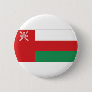 Chapa Redonda De 5 Cm Bandera nacional de Omán