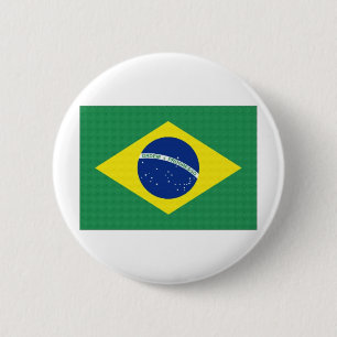 Chapa Redonda De 5 Cm Bandera nacional del Brasil
