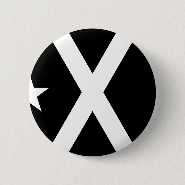 Chapa Redonda De 5 Cm Bandera Negra - bandera de Estelada Catalunya (Anverso)