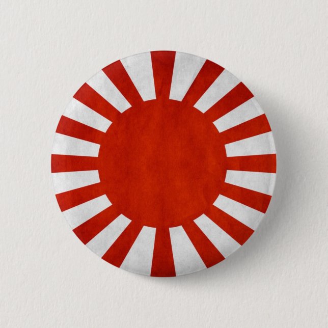 Chapa Redonda De 5 Cm Bandera ondulada japonesa (Anverso)