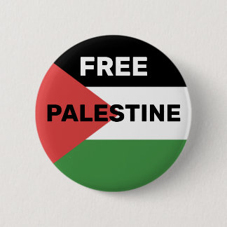 CHAPA REDONDA DE 5 CM BANDERA PALESTINA LIBRE BLANCO VERDE NEGRO ROJO