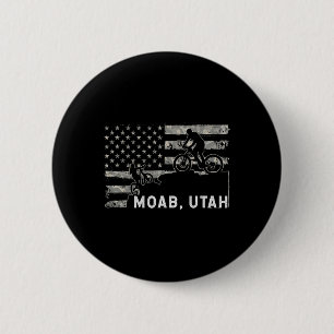 Chapa Redonda De 5 Cm Bandera Patriótica Usa De Ciclismo De Montaña Moab