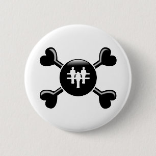 Chapa Redonda De 5 Cm Bandera pirata Foosball
