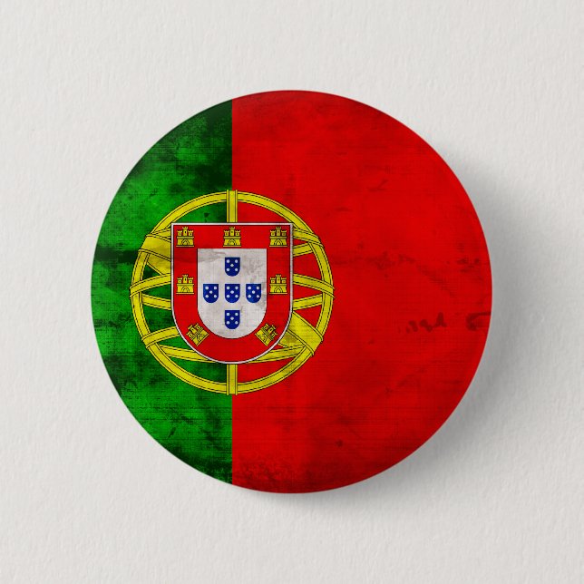 Chapa Redonda De 5 Cm Bandera portuguesa (Anverso)