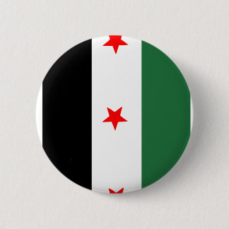 Chapa Redonda De 5 Cm Bandera revolucionaria siria