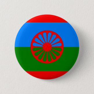 CHAPA REDONDA DE 5 CM BANDERA ROMANI