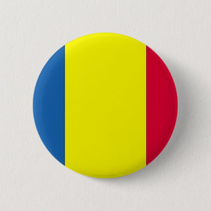 Chapa Redonda De 5 Cm Bandera rumana