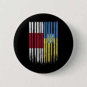 Chapa Redonda De 5 Cm Bandera ucraniana bielorrusa Ucrania Bielorrusia
