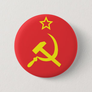 Chapa Redonda De 5 Cm Bandera USSR
