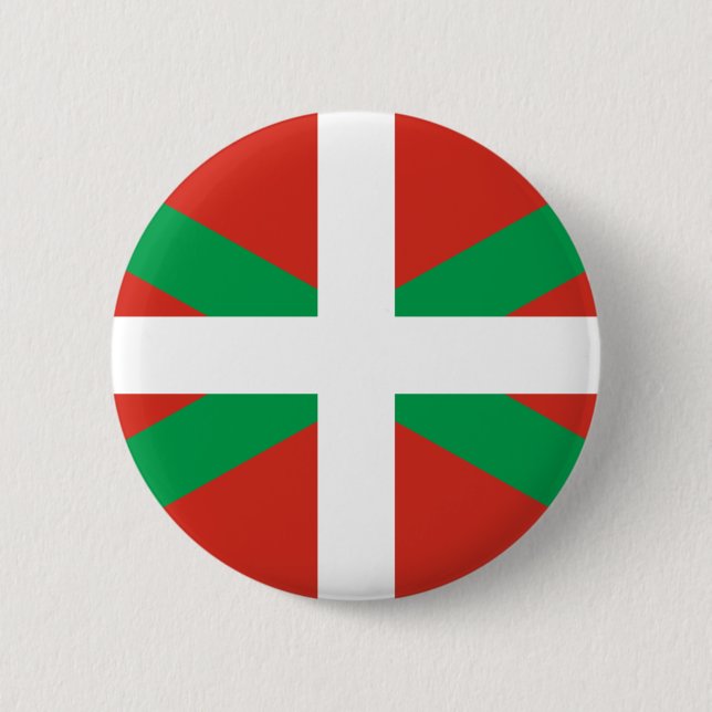 CHAPA REDONDA DE 5 CM BANDERA VASCA VASCA DE IKURRIÑA DRAPEAU EUSKADI (Anverso)