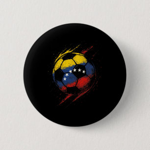 Chapa Redonda De 5 Cm Bandera Venezolana Fútbol Byll - Orgullo de Jugado