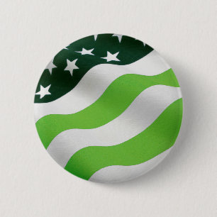 Chapa Redonda De 5 Cm Bandera verde (ecología)