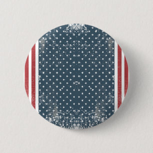 Chapa Redonda De 5 Cm bandera vertical americana