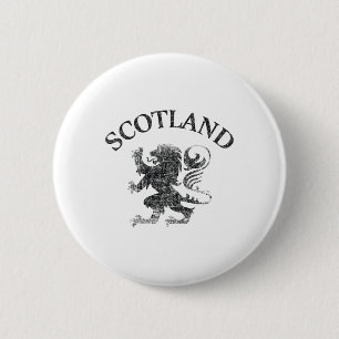 Chapa Redonda De 5 Cm Bandera vintage de Escocia León Rampante Escocia R