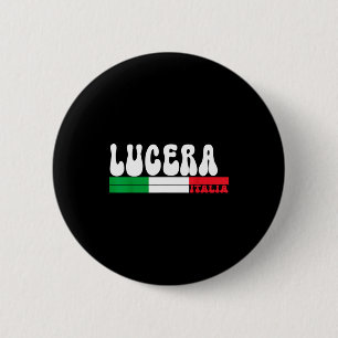 Chapa Redonda De 5 Cm Bandera vintage de Italia ciudad Lucera para viaje