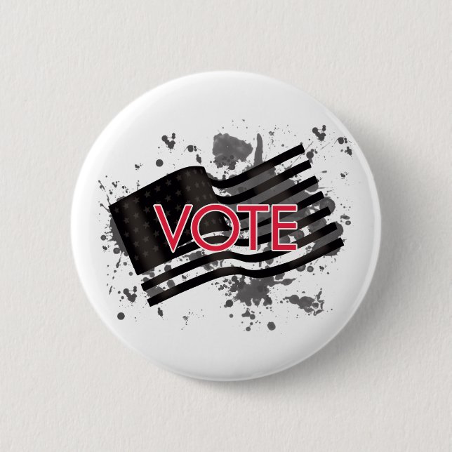 Chapa Redonda De 5 Cm bandera-voto de la salpicadura (Anverso)