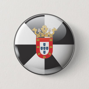 Chapa Redonda De 5 Cm Bandera y escudo de Ceuta