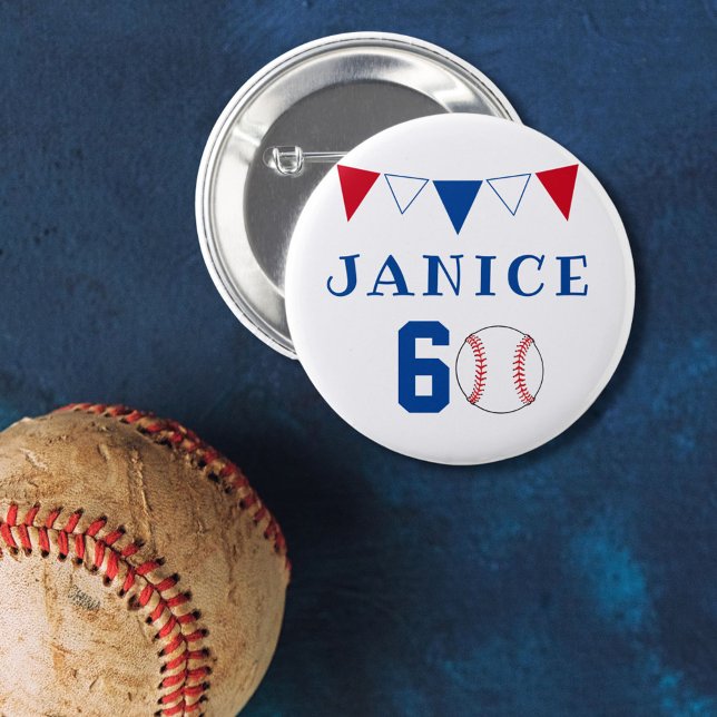 Chapa Redonda De 5 Cm Banderas de Bunting Ball Ball de Béisbol (Subido por el creador)