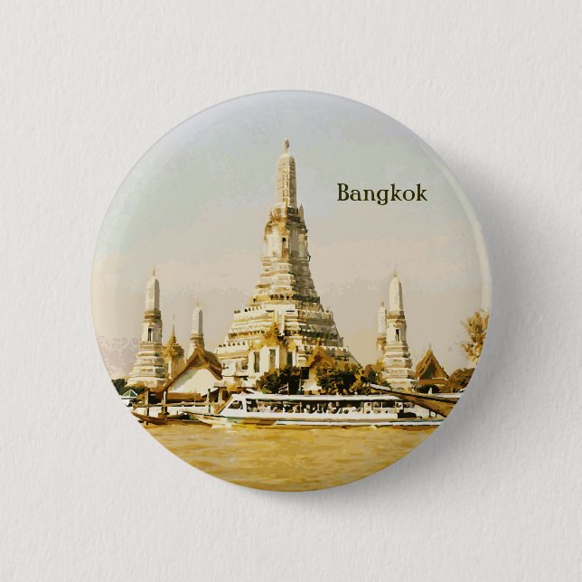 Chapa Redonda De 5 Cm Bangkok, Tailandia (Anverso)