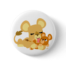 Baño de león de bebé lindo