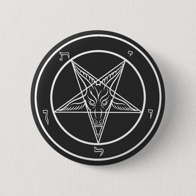 Chapa Redonda De 5 Cm Baphomet Sigil CoS (Anverso)
