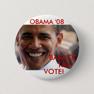 Chapa Redonda De 5 Cm Barack el voto '08