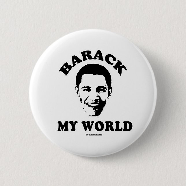 CHAPA REDONDA DE 5 CM BARACK MY WORLD (Anverso)