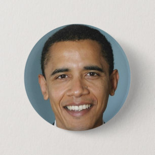 Chapa Redonda De 5 Cm Barack Obama