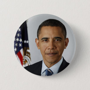 Chapa Redonda De 5 Cm Barack Obama