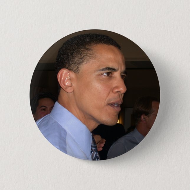 Chapa Redonda De 5 Cm Barack Obama (Anverso)