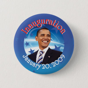 Chapa Redonda De 5 Cm Barack Obama
