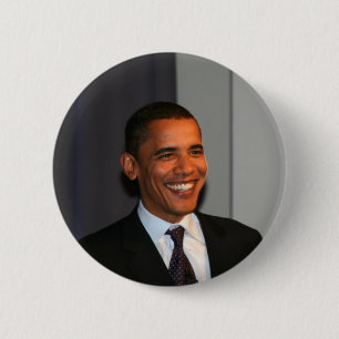 Chapa Redonda De 5 Cm Barack Obama