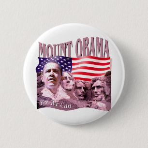 Chapa Redonda De 5 Cm Barack Obama