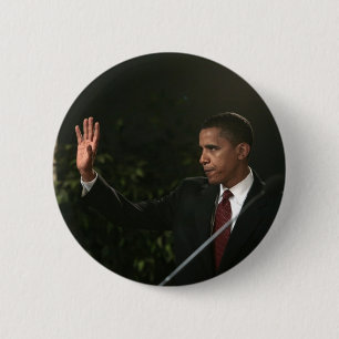 Chapa Redonda De 5 Cm Barack Obama