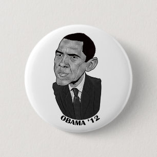 Chapa Redonda De 5 Cm Barack Obama 2012