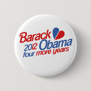 Chapa Redonda De 5 Cm Barack Obama 2012