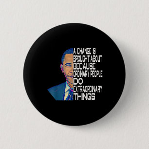 Chapa Redonda De 5 Cm Barack Obama 44ª Cita Política Del Presidente De E