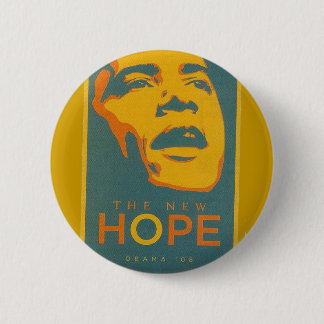 Chapa Redonda De 5 Cm Barack Obama la nueva esperanza