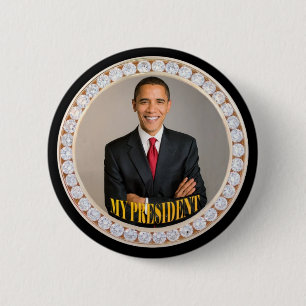 Chapa Redonda De 5 Cm Barack Obama Mi Presidente