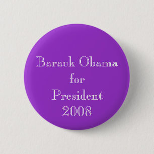 Chapa Redonda De 5 Cm Barack Obama para el presidente 2008