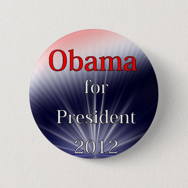 Chapa Redonda De 5 Cm Barack Obama para Explosion de presidente Dulled (Anverso)