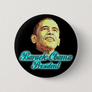 Chapa Redonda De 5 Cm Barack Obama, presidente