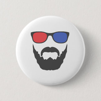Chapa Redonda De 5 Cm barba 3D