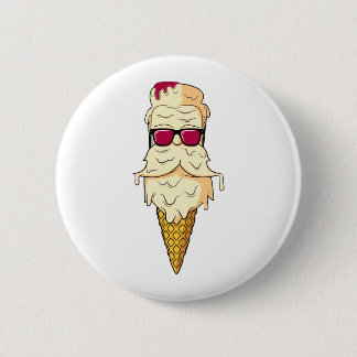 Chapa Redonda De 5 Cm Barba del helado