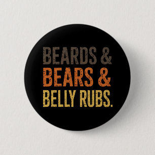 Chapa Redonda De 5 Cm Barbas Osos Caricias de Barriga LGBTQ Orgullo Gay 