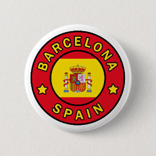 Chapa Redonda De 5 Cm Barcelona España